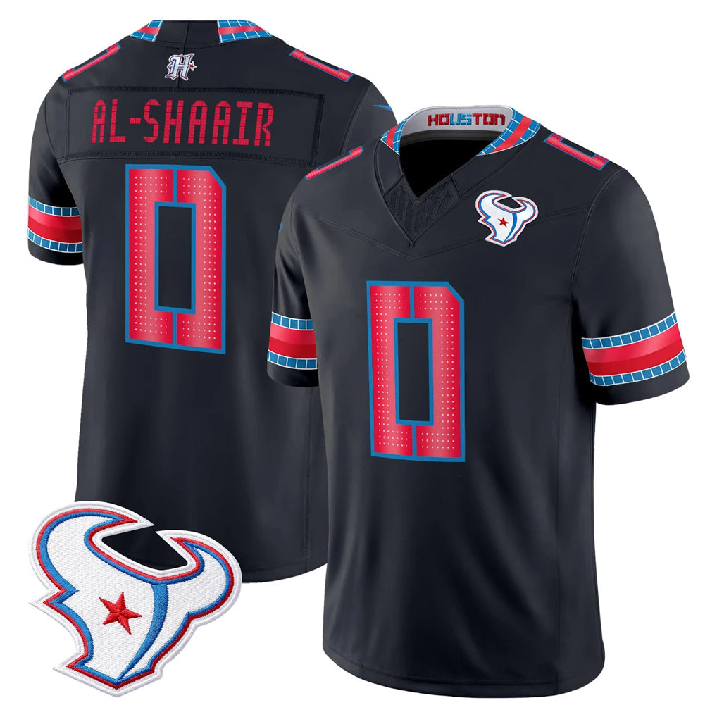 Arlishia H.Texans #0 Azeez Al-Shaair Player Navy 2026 Rivalries Vapor Limited Home Game Stitched jerseys