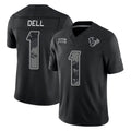 Arlishia H.Texans #1 Tank Dell Player Black Limited 2026 Salute to Service Home Game Stitched Jerseys