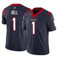 Arlishia H.Texans #1 Tank Dell Player Navy Limited Vapor F.U.S.E. Home Game Stitched Jerseys