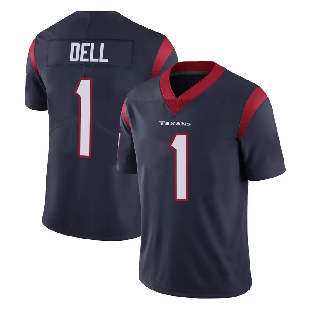 Arlishia H.Texans #1 Tank Dell Player Navy Limited Vapor Untouchable Home Game Stitched Jerseys