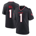 Arlishia H.Texans #1 Tank Dell Player Navy Team Home Game Stitched Jerseys