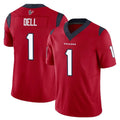 Arlishia H.Texans #1 Tank Dell Player Red Limited Vapor F.U.S.E. Home Game Stitched Jerseys