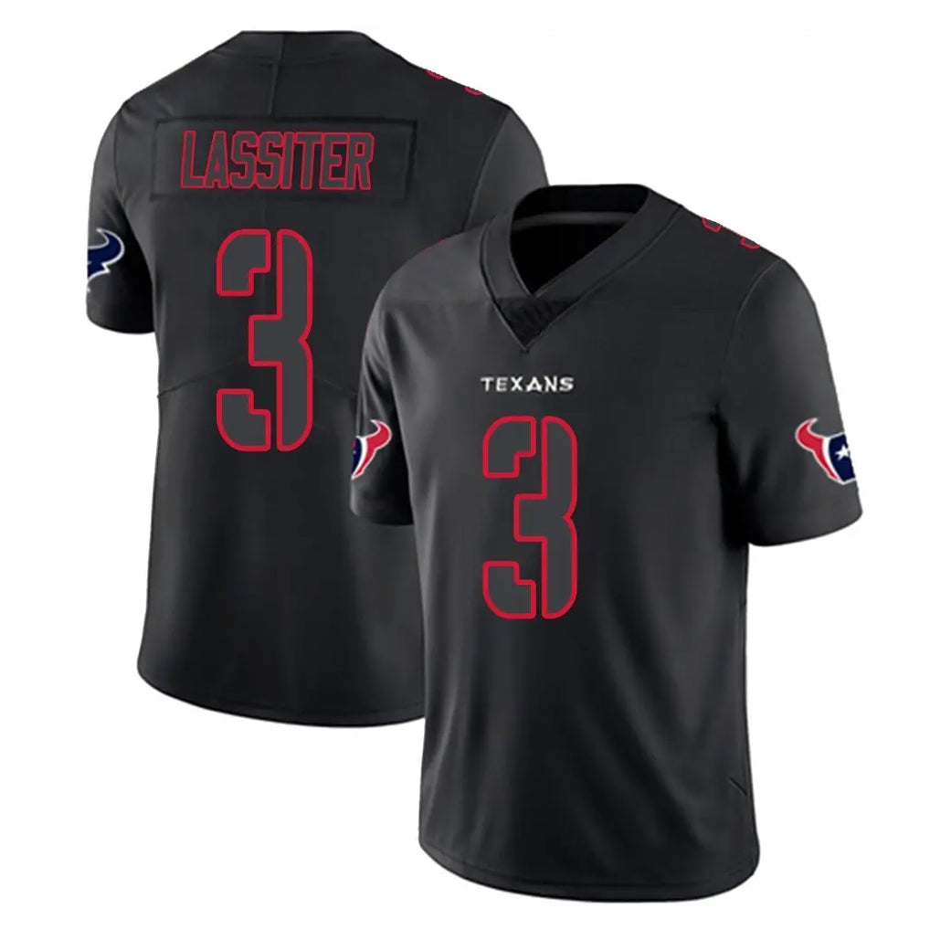 Arlishia H.Texans #3 Kamari Lassiter Player Black Impact Limited Game Stitched Jerseys