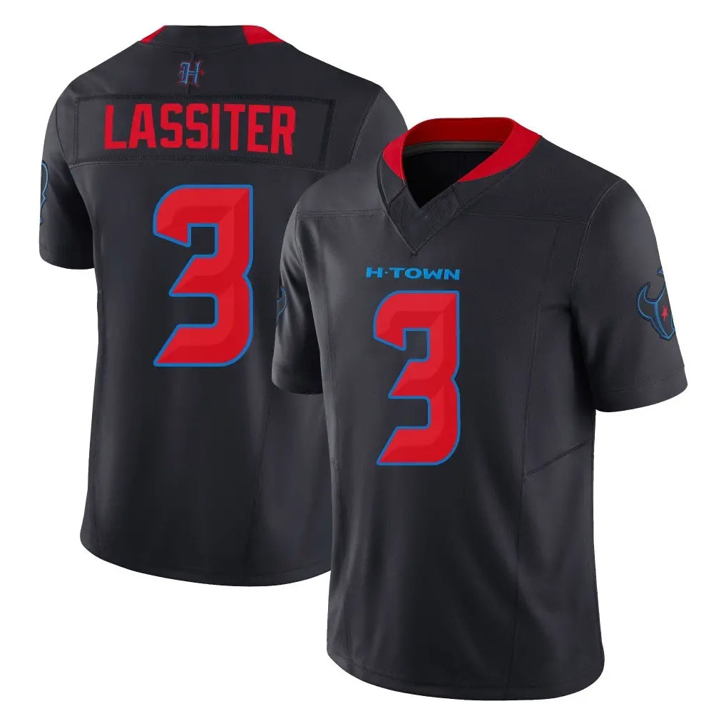 Arlishia H.Texans #3 Kamari Lassiter Player Navy Limited 2nd Alternate Vapor F.U.S.E. Home Game Stitched Jerseys