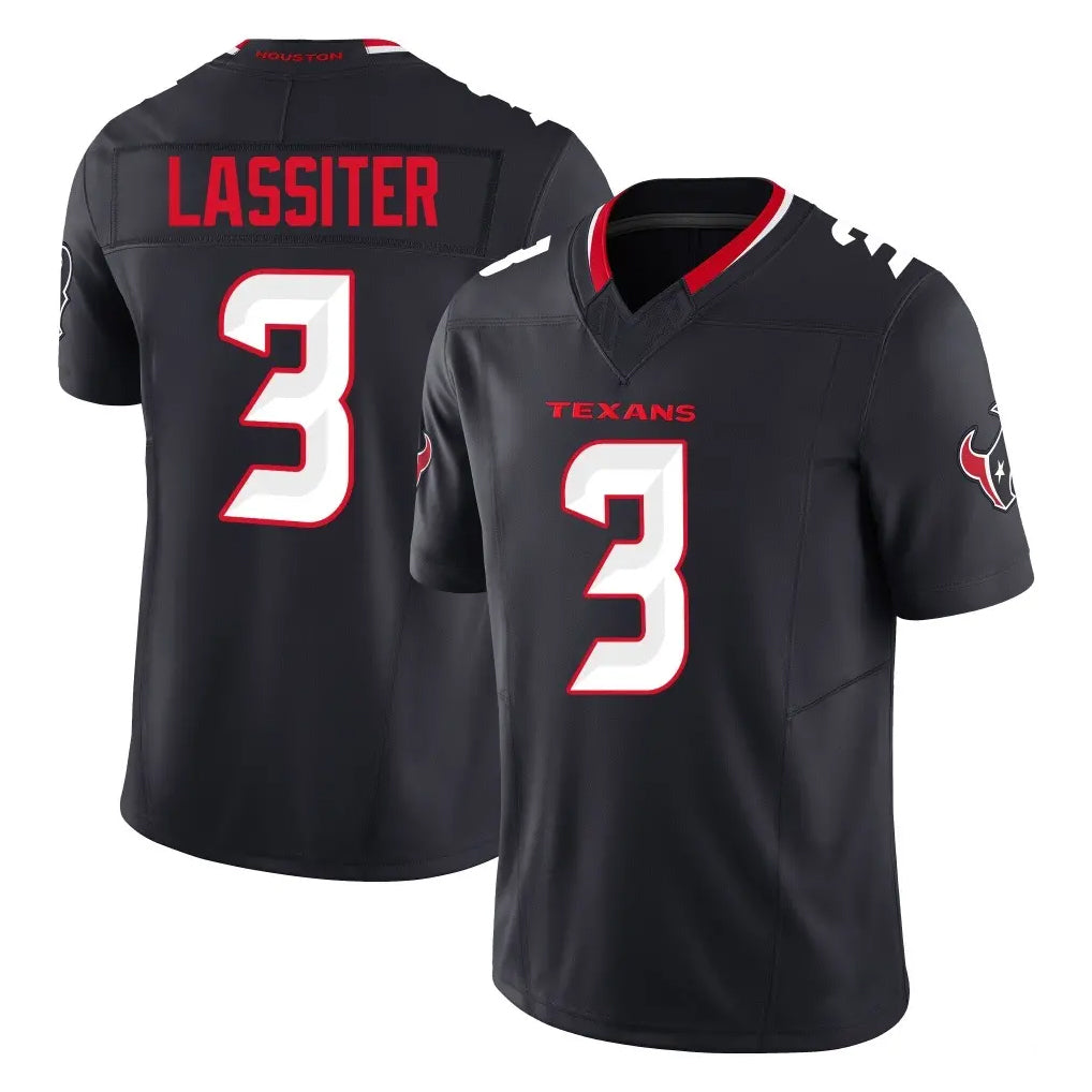 Arlishia H.Texans #3 Kamari Lassiter Player Navy Limited Alternate Vapor F.U.S.E. Home Game Stitched Jerseys