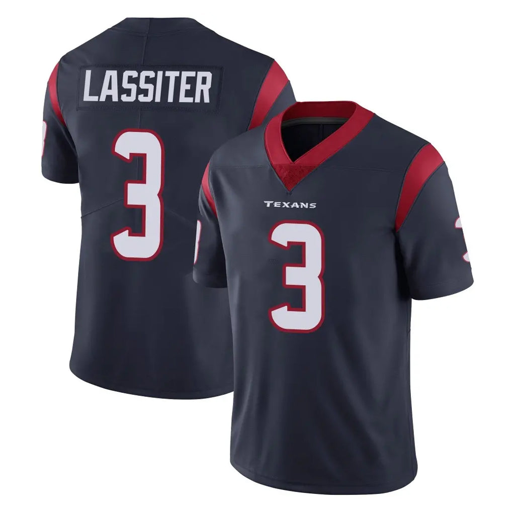 Arlishia H.Texans #3 Kamari Lassiter Player Navy Limited Vapor Untouchable Home Game Stitched Jerseys