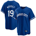 Arlishia KC.Royals #19 Michael Massey Player Royal Game Home Stitched Jerseys