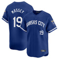 Arlishia KC.Royals #19 Michael Massey Player Royal Limited Home Stitched Jerseys