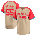 Arlishia KC.Royals #55 Cole Ragans Player Cream American League All-Star Game Limited Home Stitched Jerseys