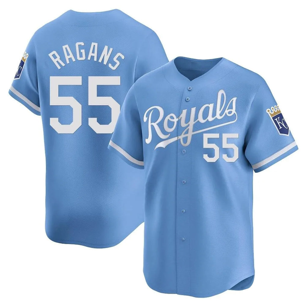Arlishia KC.Royals #55 Cole Ragans Player Light Blue Alt Limited Home Stitched Jerseys