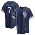 Arlishia KC.Royals #7 Bobby Witt Jr. Player Navy City Connect Home Game Stitched Jerseys