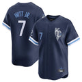Arlishia KC.Royals #7 Bobby Witt Jr. Player Navy City Connect Limited Home Stitched Jerseys