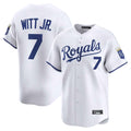 Arlishia KC.Royals #7 Bobby Witt Jr. Player White Alt Limited Home Stitched Jerseys