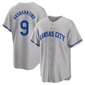 Arlishia KC.Royals #9 Vinnie Pasquantino Player Gray Game Home Stitched Jerseys