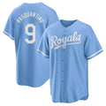 Arlishia KC.Royals #9 Vinnie Pasquantino Player Light Blue Home Game Stitched Jerseys