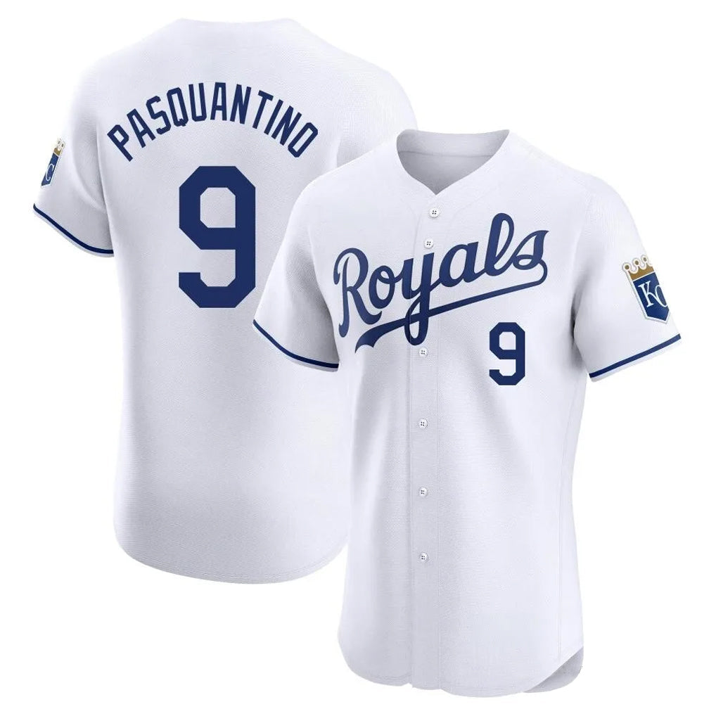 Arlishia KC.Royals #9 Vinnie Pasquantino Player White Alt Limited Elite Home Stitched Jerseys