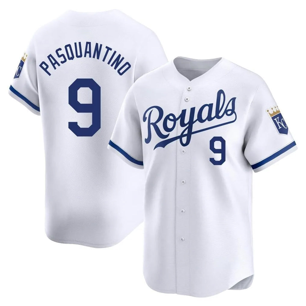 Arlishia KC.Royals #9 Vinnie Pasquantino Player White Alt Limited Home Stitched Jerseys