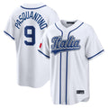 Arlishia KC.Royals #9 Vinnie Pasquantino Player White Italy 2026 WBC Classic Home Stitched Jerseys