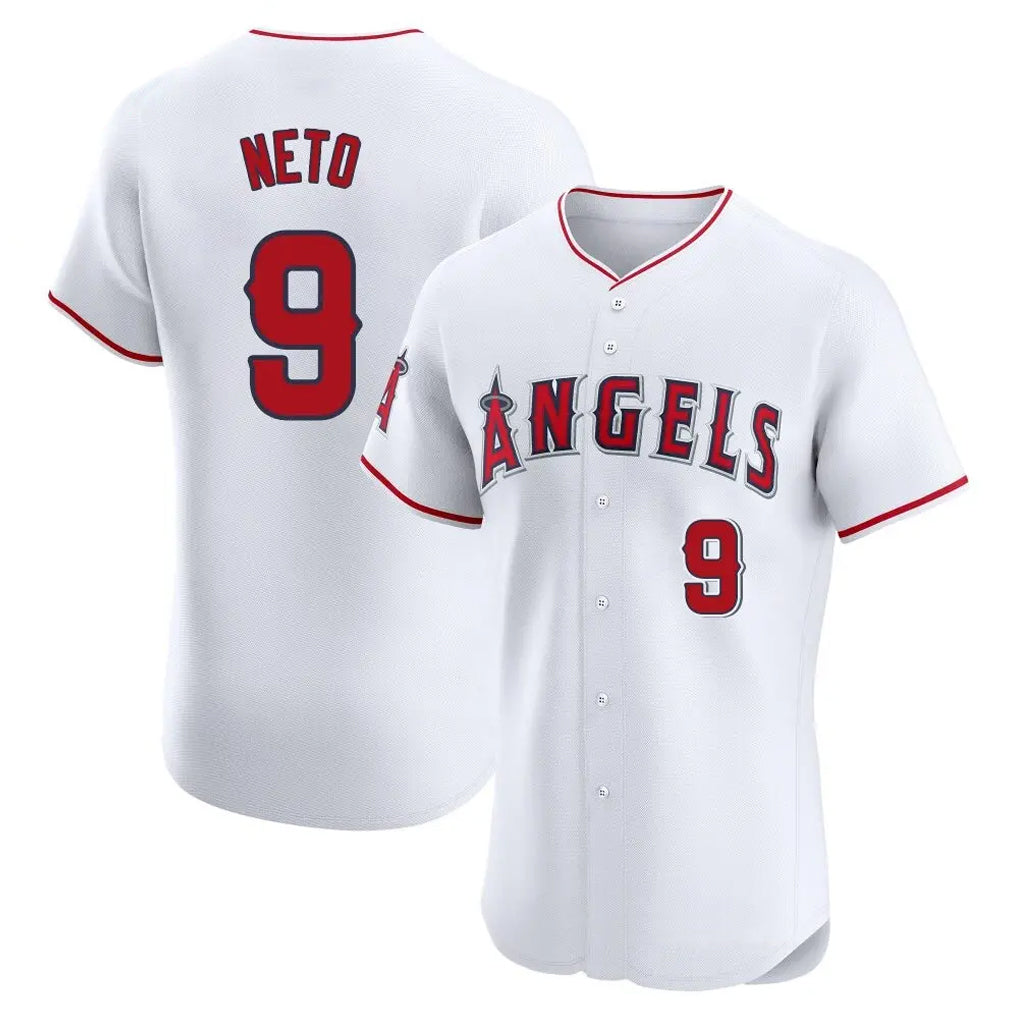 Arlishia LA.Angels #9 Zach Neto Player White Limited Elite Stitched Home Jerseys