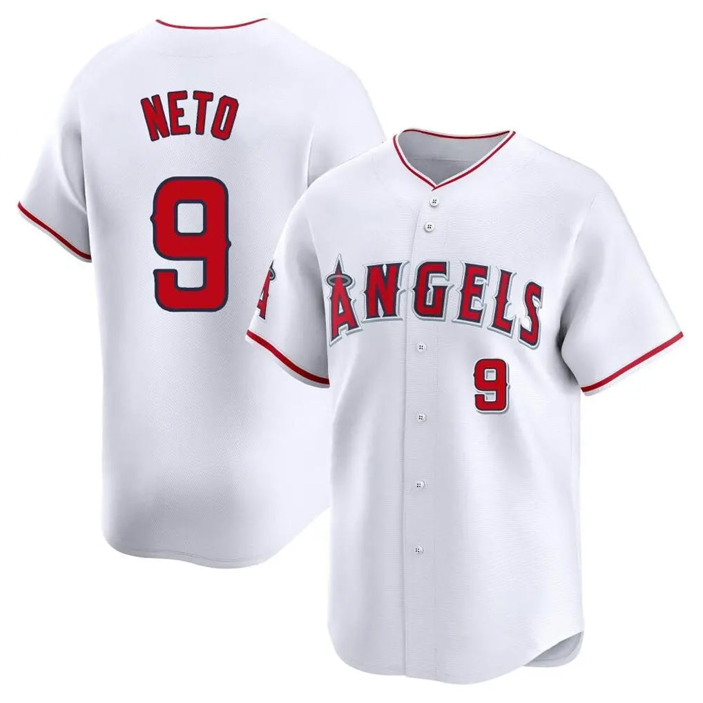 Arlishia LA.Angels #9 Zach Neto Player White Limited Home Stitched Jerseys