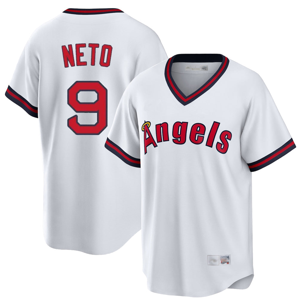 Arlishia LA.Angels #9 Zach Neto Player White T-shirt Home Game Stitched Jerseys