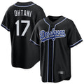 Arlishia LA.Dodgers #17 Shohei Ohtani Player Black Carbon Limited Home Stitched Jerseys
