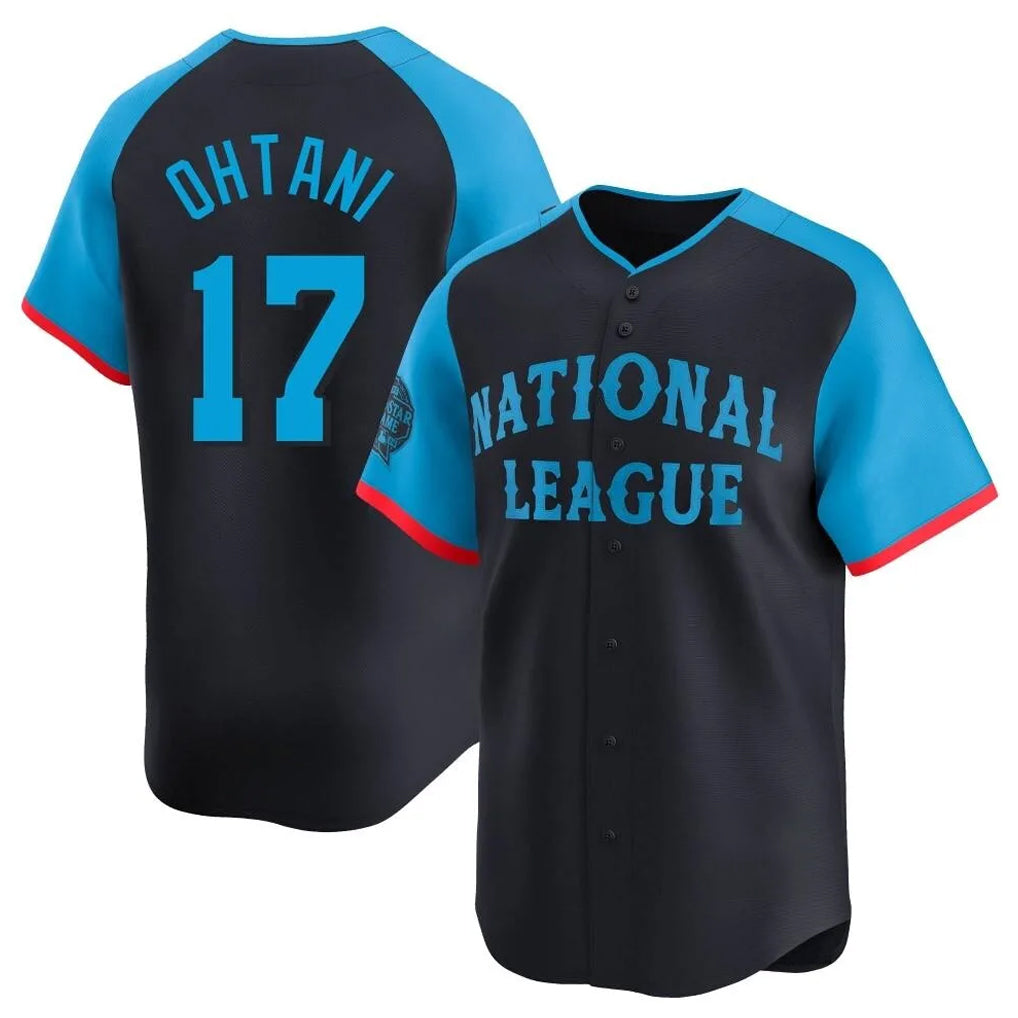 Arlishia LA.Dodgers #17 Shohei Ohtani Player Black National League All-Star Limited Home Stitched Jerseys