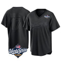 Arlishia LA.Dodgers #17 Shohei Ohtani Player Black World Series Pitch Fashion T-shirt Stitched Jerseys