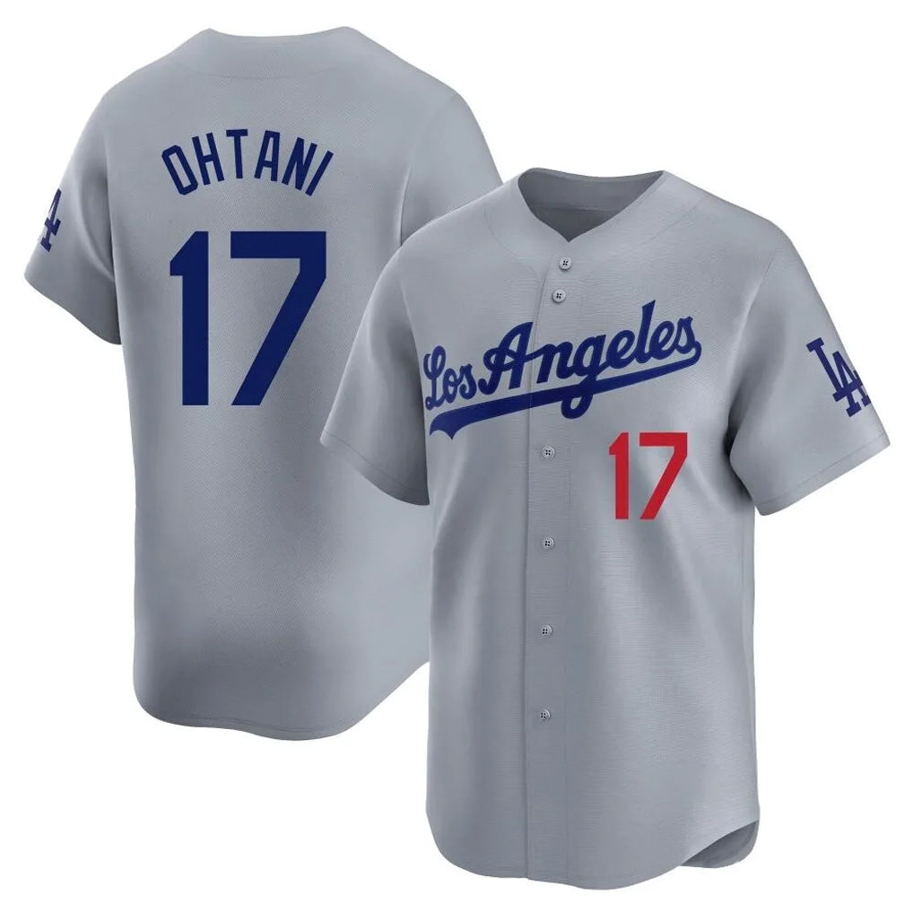 Arlishia LA.Dodgers #17 Shohei Ohtani Player Gray Limited Home Stitched Jerseys