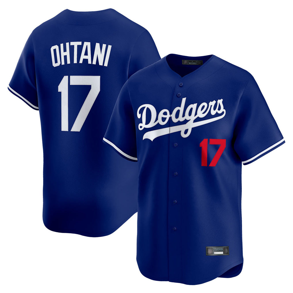 Arlishia LA.Dodgers #17 Shohei Ohtani Player Royal Limited Home Stitched Jerseys