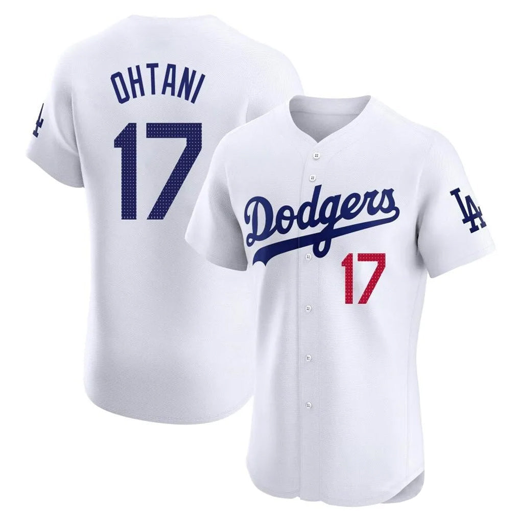 Arlishia LA.Dodgers #17 Shohei Ohtani Player White Limited Elite Home Stitched Jerseys