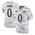 Arlishia LA.Rams #0 Byron Young Player Arctic Camo Salute To Service Limited Game Stitched Jerseys