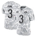 Arlishia LA.Rams #3 Kam Curl Player Arctic Camo Salute To Service Limited Game Stitched Jerseys