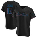 Arlishia M.Marlins #18 Griffin Conine Player Black Home Limited Elite Stitched Jerseys