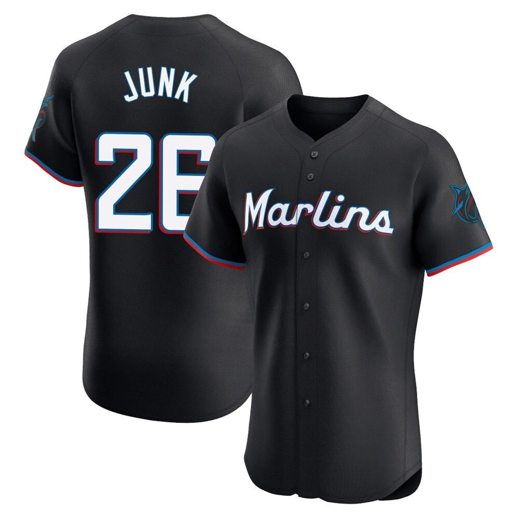 Arlishia M.Marlins #26 Janson Junk Player Black Vapor Home Limited Elite Stitched Jerseys