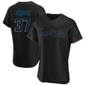 Arlishia M.Marlins #37 Anthony Bender Player Black Home Limited Elite Stitched Jerseys