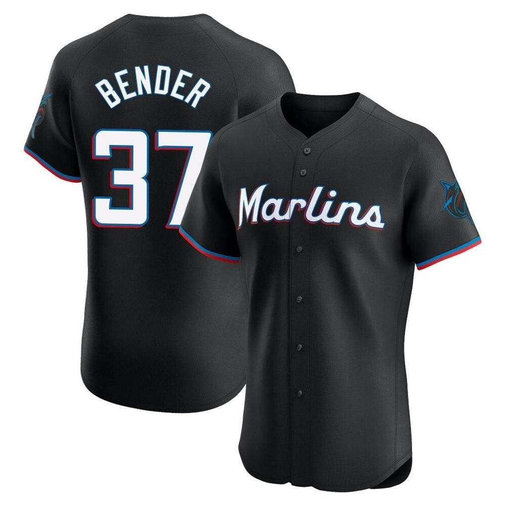Arlishia M.Marlins #37 Anthony Bender Player Black Vapor Home Limited Elite Stitched Jerseys