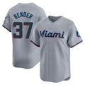 Arlishia M.Marlins #37 Anthony Bender Player Gray Home Limited Stitched Jerseys