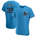 Arlishia M.Marlins #39 Eury Perez Player Blue Home Limited Elite Stitched Jerseys