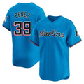 Arlishia M.Marlins #39 Eury Perez Player Blue Home Limited Stitched Jerseys