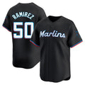 Arlishia M.Marlins #50 Agustin Ramirez Player Black  Home Limited Stitched Jerseys