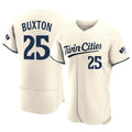 Arlishia M.Twins #25 Byron Buxton Player Cream Home Limited Elite Stitched Jerseys