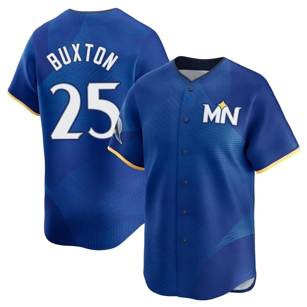 Arlishia M.Twins #25 Byron Buxton Player Royal City Connect Limited Home Stitched Jerseys