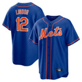 Arlishia NY.Mets #12 Francisco Lindor Player Royal Home Game Stitched Jerseys