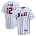 Arlishia NY.Mets #12 Francisco Lindor Player White Home Game Stitched Jerseys