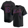 Arlishia NY.Mets #16 Dwight Gooden Player Black Alternate Home Limited Stitched Jerseys
