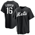 Arlishia NY.Mets #16 Dwight Gooden Player Black Home Game Stitched Jerseys