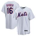 Arlishia NY.Mets #16 Dwight Gooden Player White Home Replica Stitched Jerseys
