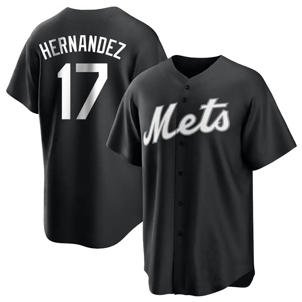 Arlishia NY.Mets #17 Keith Hernandez Player Black Home Game Stitched Jerseys