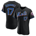 Arlishia NY.Mets #17 Keith Hernandez Player Black Replica Home Limited Elite Stitched Jerseys